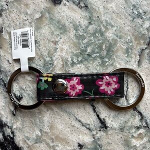 New with Tags Vera Bradley Tangerine Twist Twice as Nice Keychain